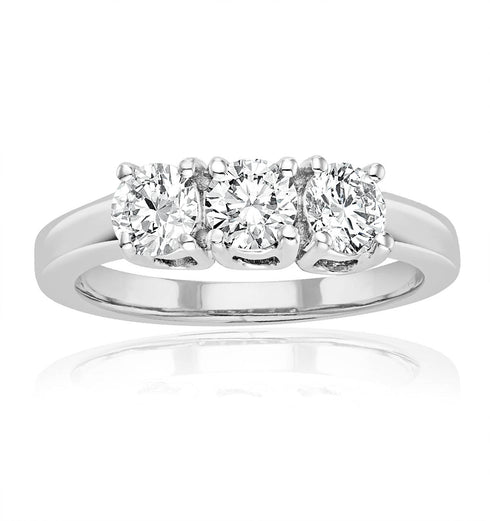 Chloe Platinum 3 Stone Diamond Ring 1.00CT G/VS